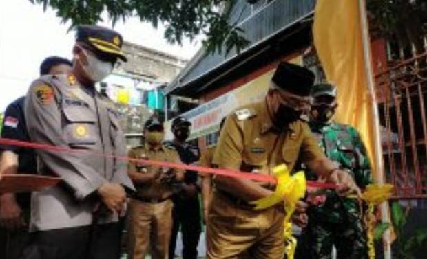 Kapolres Bersama Wawali Kota Parepare Resmikan Kampung Tangguh Anti Narkoba