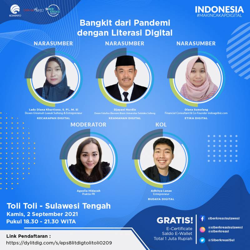 Literasi Digital Sulawesi 2021 Berani Berinvestasi Hadapi Resiko untuk Raih Keuntungan Tinggi