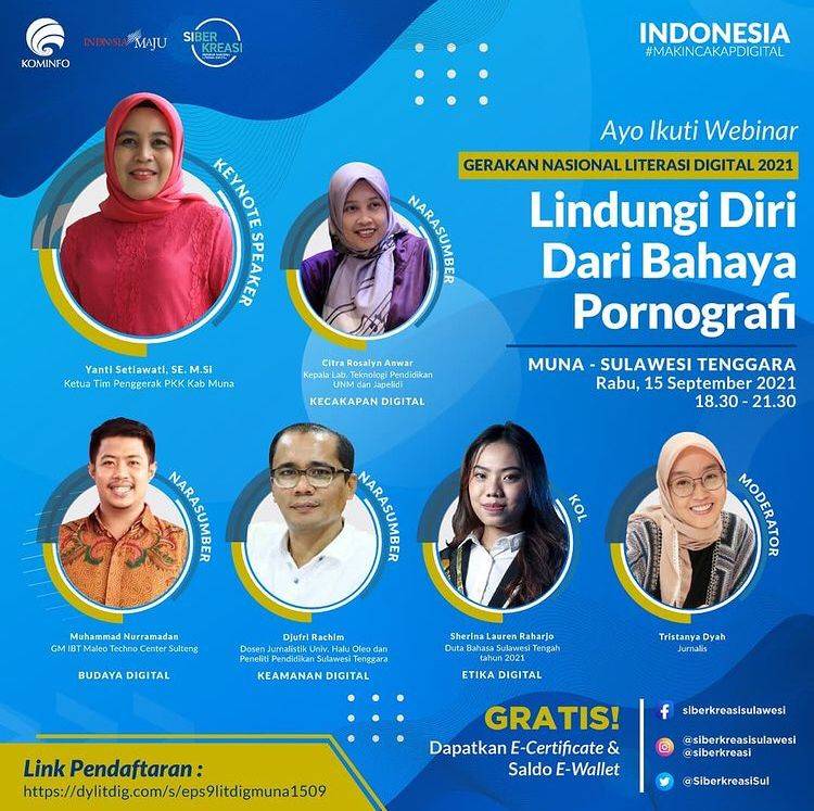 Literasi Digital Sulawesi 2021 Hindari Akses Konten Negatif dan Selalu Dampingi Anak Ketika Bermain Gawai