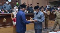 Bupati Iksan Hadiri Rapat Paripurna DPRD Penandatanganan KUA-PPAS APBD Perubahan 2021