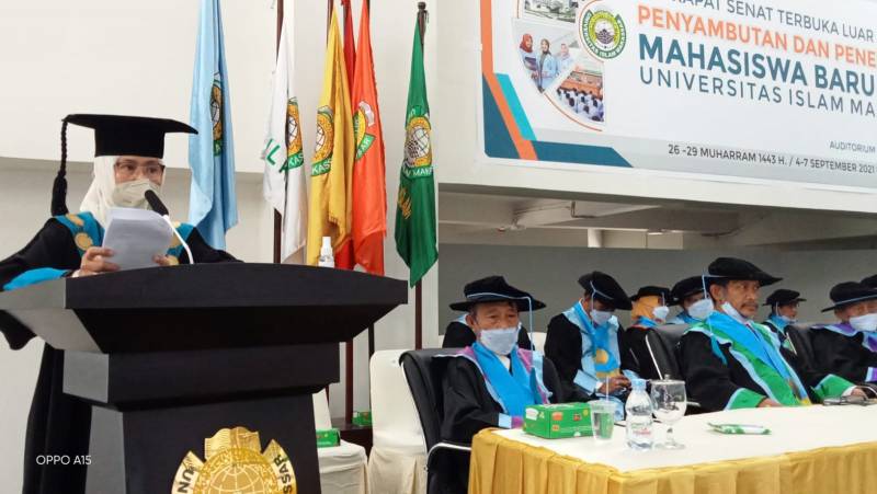Majdah Berpantun di Hadapan Maba UIM 2021, Minta Unggul IPTEK dan IMTAK