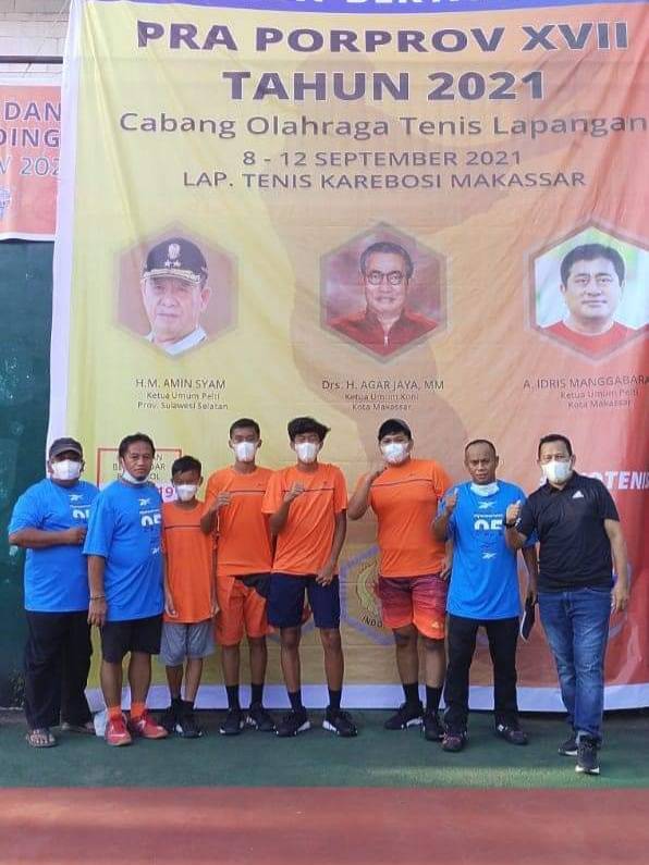 Tenis Putra Pangkep Melaju ke Semifinal, Tim Putri Perebutkan Peringkat 2 dan 3