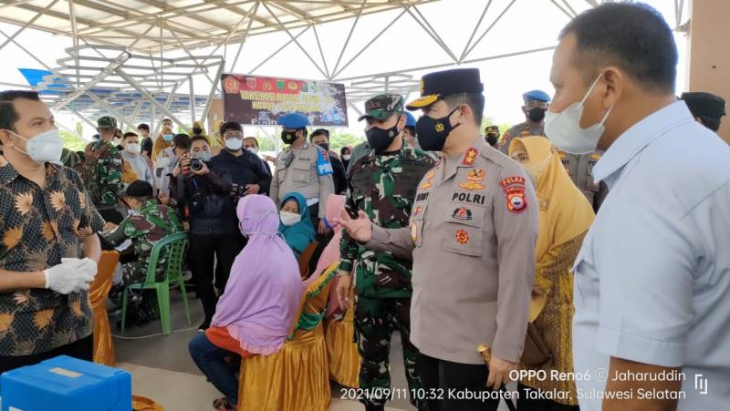 Kapolda Sulsel: Takalar Penerapan PPKM Level 2, Tetap Terapkan Protkes
