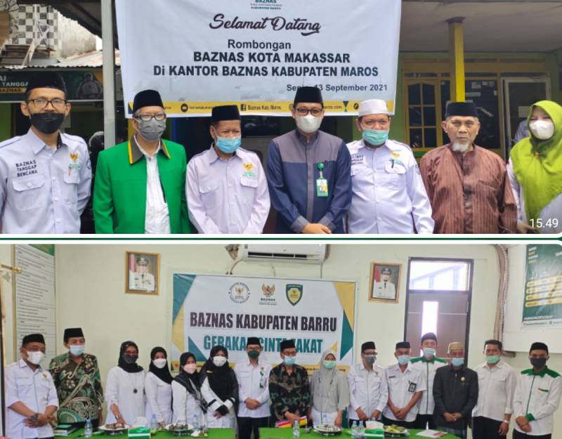 BAZNAS Makassar Sambangi BAZNAS Maros dan Barru