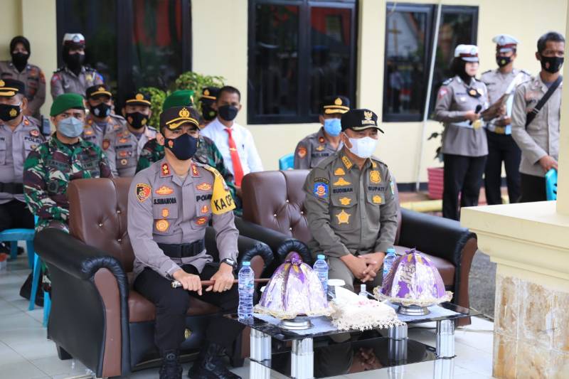 Bupati Lutim Ikuti Apel Gelar Pasukan Operasi Patuh 2021 di Mapolres