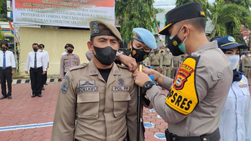 Pimpin Apel Gelar Pasukan Operasi Patuh, Kapolres Imbau Masyarakat Taati Aturan Lalu Lintas