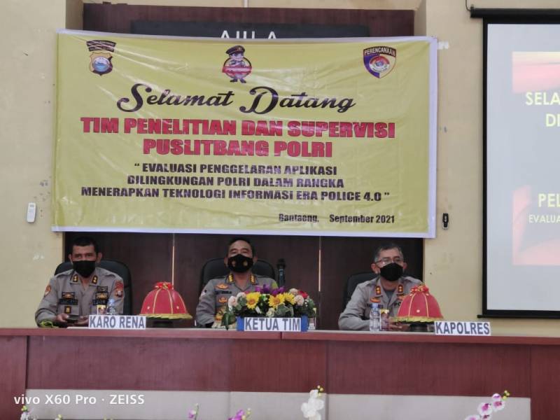 Kapolres Bantaeng Terima Tim Peneliti dan Supervisi Puslitbang Polri