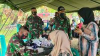 IMG-20210922-WA0049 Dandim Takalar Tenangkan Warga Takut Jarum Suntik Vaksin Covid-19