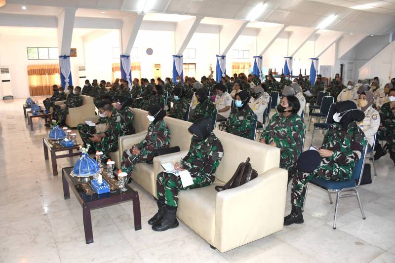 Personel Lantamal VI Makassar Ikuti Safari Personel TNI AL TA. 2021