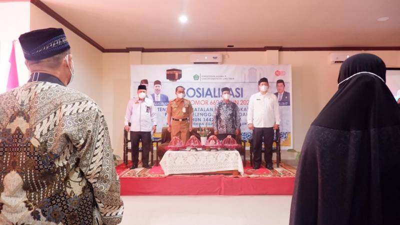 Sosialisasi KMA 660 Tahun 2021, Sekda Ajak JCH Luwu Timur Tetap Sabar dan Ikhlas