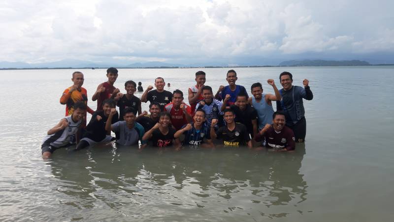 Tingkatkan Fisik dan Stamina, Persipangkep Latihan di Pulau Cambacambang