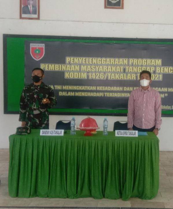 Kodim 1426/Takalar Selenggarakan Program Pembinaan Masyarakat Tanggap Bencana