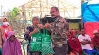 Bakal Calon Bupati Takalar H. Haluddin Sore Peduli Korban Kebakaran di Galesong Baru