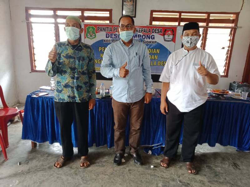 Pencabutan Nomor Urut Pilkades Compong Berlangsung Aman dan Lancar, Egi Sunardi Nomor Urut 2