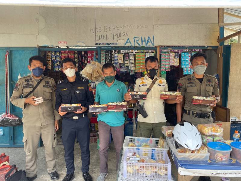 Satpol PP Bersama Bea Cukai dan Ekbang Gelar Penertiban Rokok Ilegal