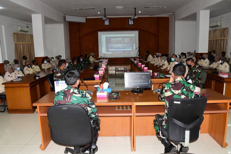 Bimtek P2K dan SKP PNS Serta Wasdal Jabfung Arsiparis PNS TNI AL TA. 2021 di Mako Lantamal VI