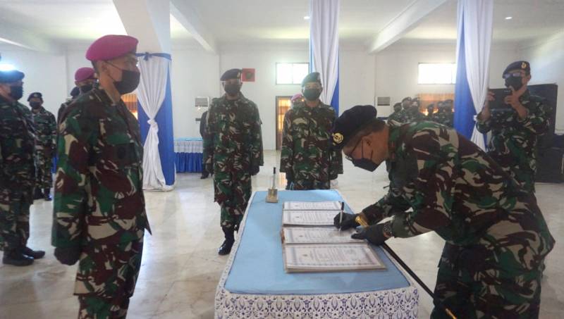 Danlantamal VI Pimpin Pengukuhan dan Sertijab Pejabat Internal Jajaran Lantamal VI