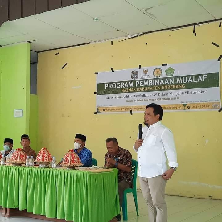 Hadiri Pembinaan Mualaf Baznas, Wabup Ingatkan Agar Pengurus Baznas Saling Berkoordinasi