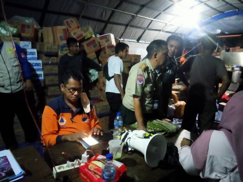 Pelayanan Dapur Umum BPBD Luwu Masih Terus Berlangsung
