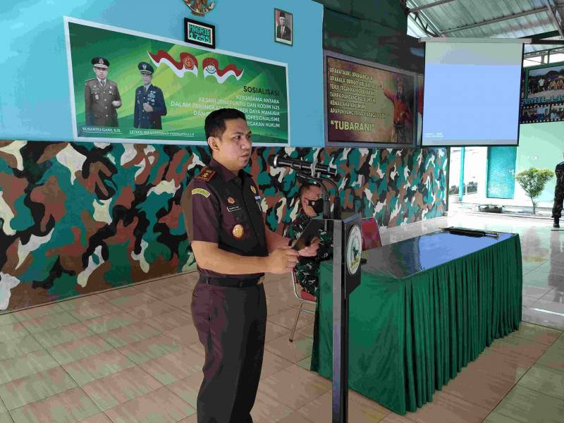 Pertama di Indonesia, Kejari Jeneponto dan Kodim 1425 Jalin Sinergitas, Ini Tujuannya!