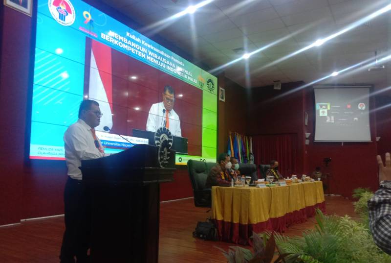 Dorong Mahasiswa Jadi Entrepreneur, UNM bersama Kemenpora Kembali Berkolaborasi Lakukan Kuliah Umum