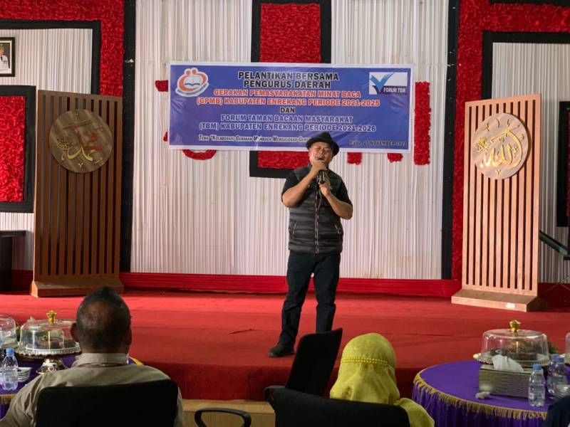 Pengurus GPMB Enrekang Dikukuhkan, Bupati Yakin Minat Baca Masyarakat Enrekang Semakin Meningkat