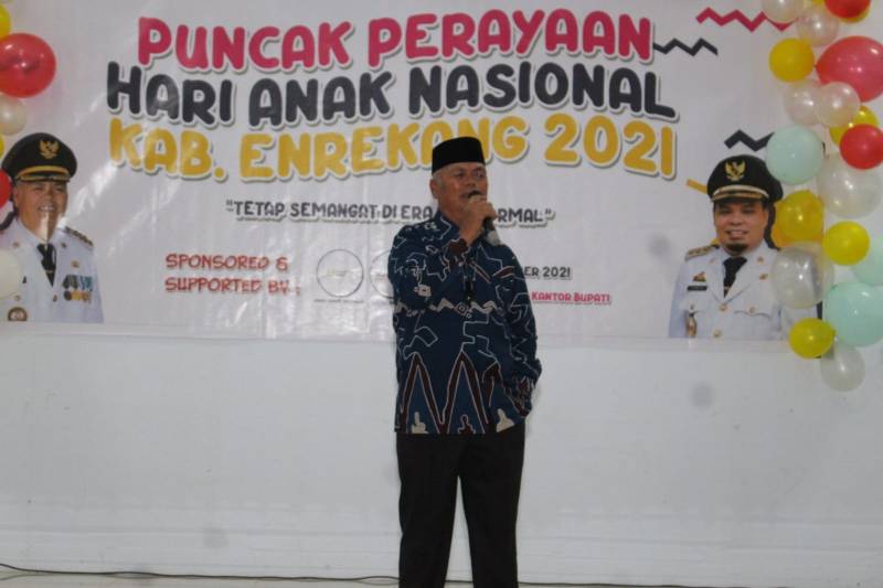 Puncak Hari Anak Nasional, Bupati Enrekang Komitmen Penuhi Hak-hak Anak
