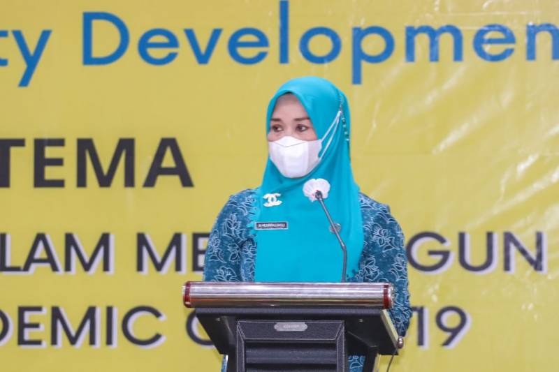 Ketua TP- PKK Selayar Buka Seminar Personality Development, Ini Sambutannya