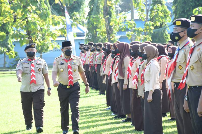 Apel Besar Saka Bahari Se-Sulsel Tahun 2021 di Lantamal VI