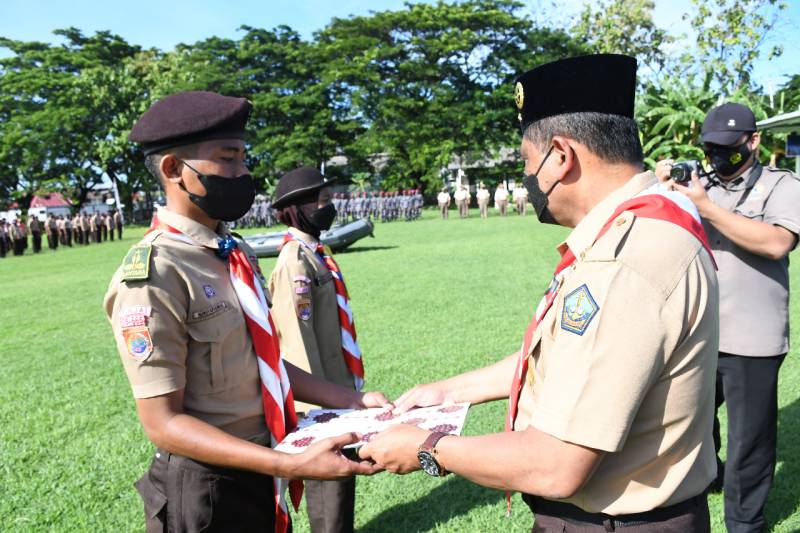 Apel Besar Saka Bahari Se-Sulsel Tahun 2021 di Lantamal VI
