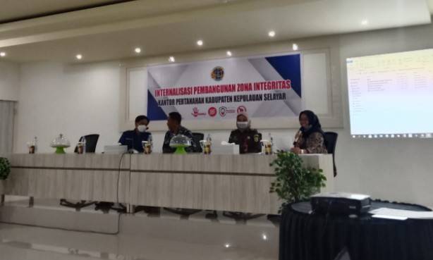 BPN Selayar Gelar Internalisasi Pembangunan Zona Integritas, Ini yang Dibahas
