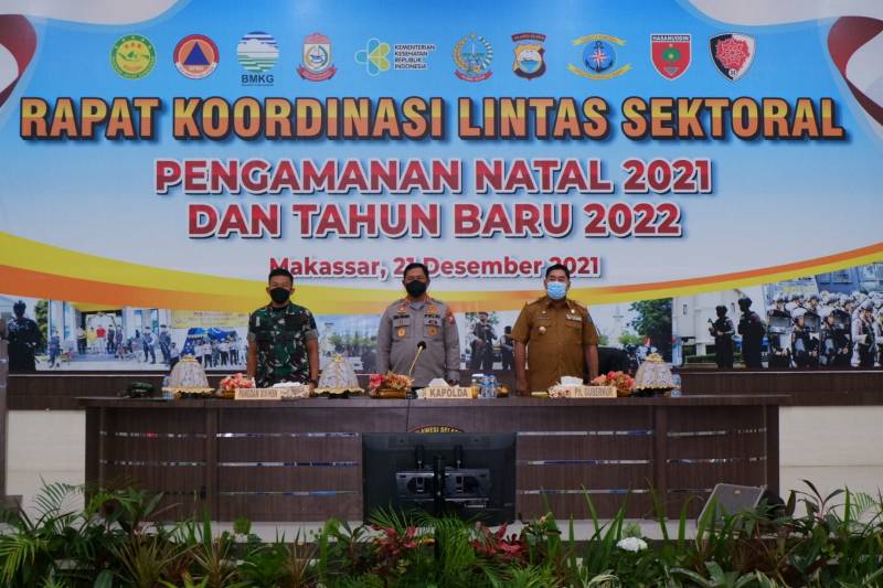 Bahas Pengamanan Nataru, Kapolda Rakor Bersama Lintas Sektoral