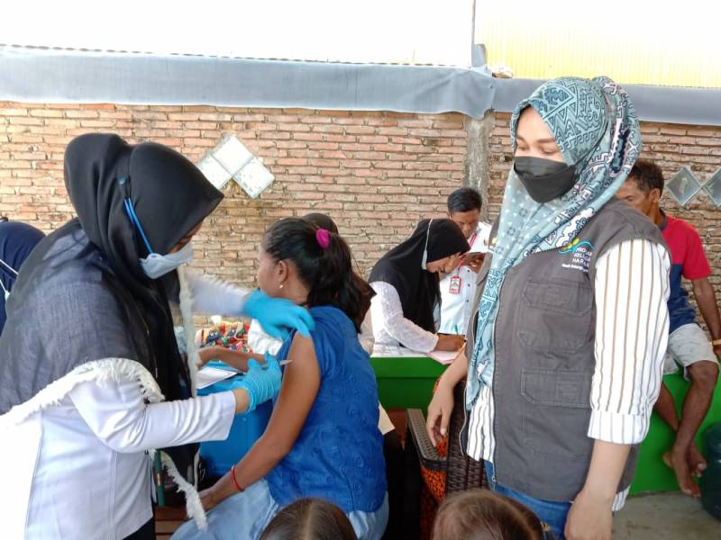Vaksinasi KPM PKH Pangkep Capai 87 Persen
