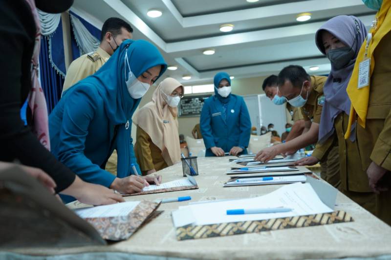 HKG TP PKK ke-49, 12 OPD dan TP PKK Teken MoU Sinkronisasi Program