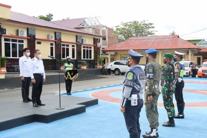Apel Operasi Lilin 2021, Wabup Sidrap Bacakan Amanat Kapolri