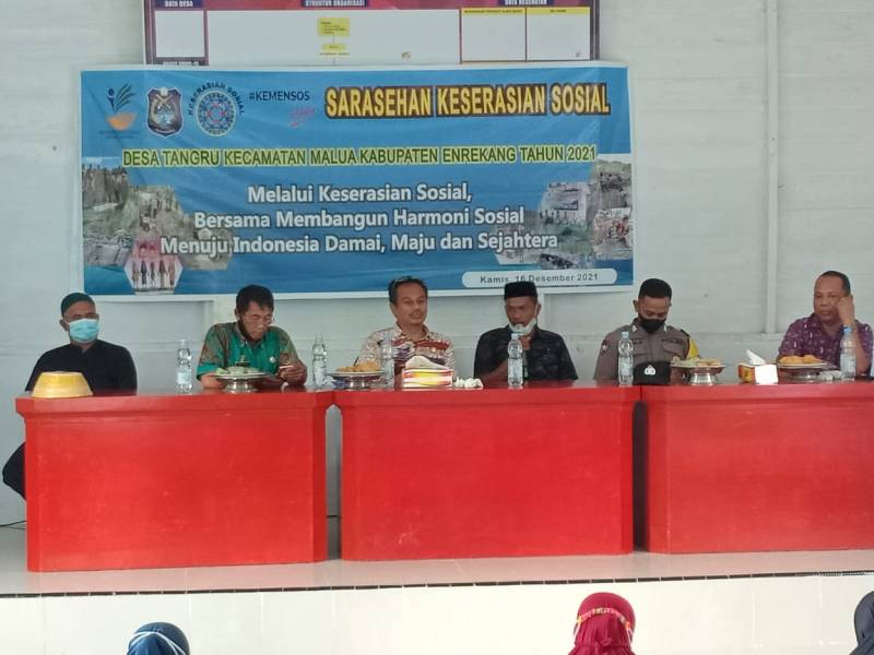 FKS Desa Tangru Gelar Sarasehan Keserasian Sosial, Ini Harapan Kadis Sosial Enrekang