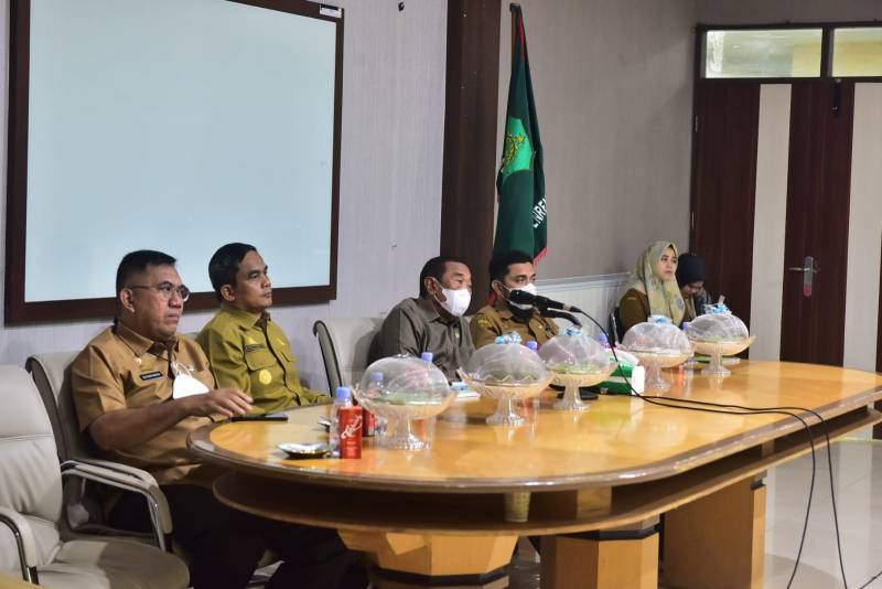 Pemkab Sidrap Ikuti Rapat Kerja Virtual Menteri Dalam Negeri