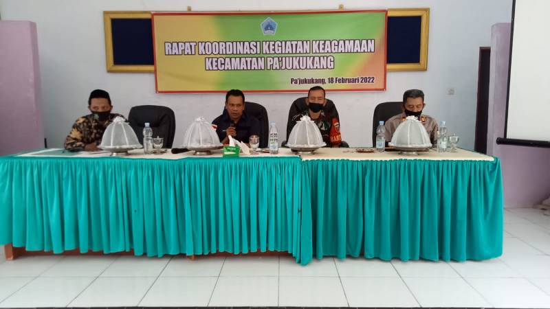Pemerintah Kecamatan Pa'jukukang Gelar Rakor Kegiatan Keagamaan