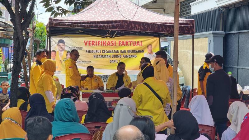 Golkar Makassar Verifikasi Faktual Pengurus Kecamatan dan Kelurahan di Dapil I