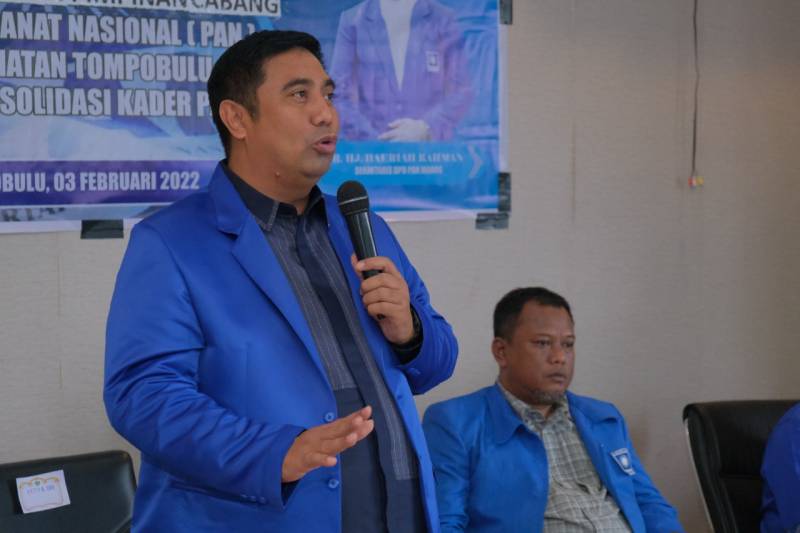 Roadshow 14 Kecamatan, Chaidir Syam Lantik Ketua DPC PAN