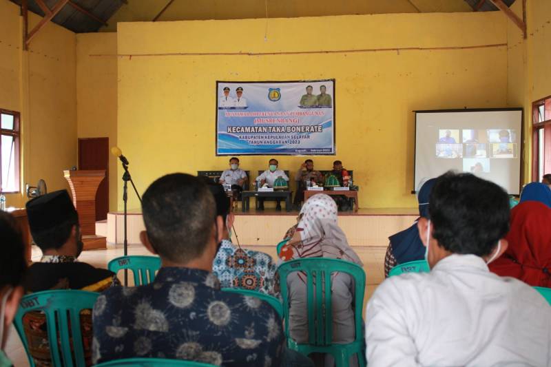 Melalui Virtual, Wabup Buka Musrenbang Tingkat Kecamatan Takabonerate