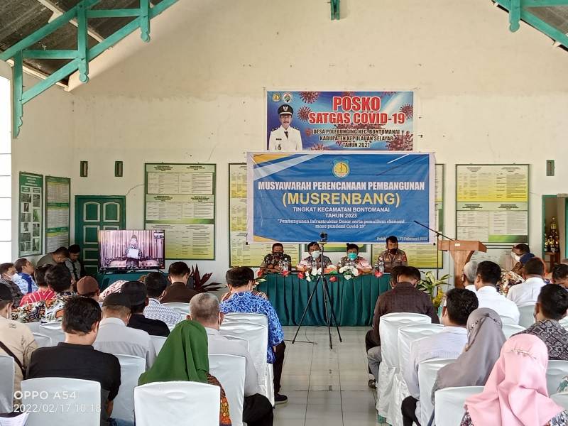 Wabup Buka Pelaksanaan Musrenbang Tingkat Kecamatan Bontomanai