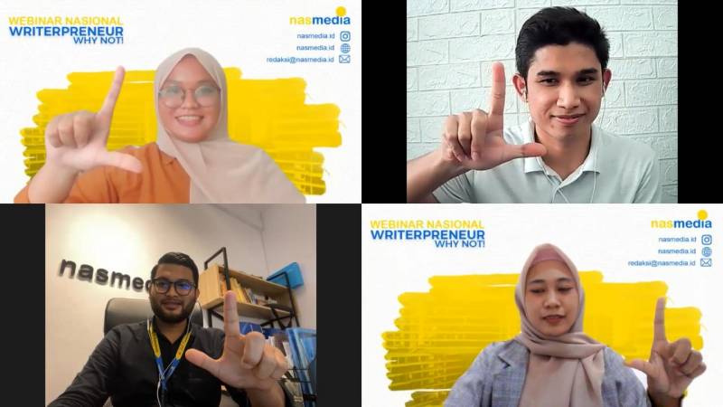 Webinar Nasional Nasmedia Usung Tema Writerpreneur? Why Not!