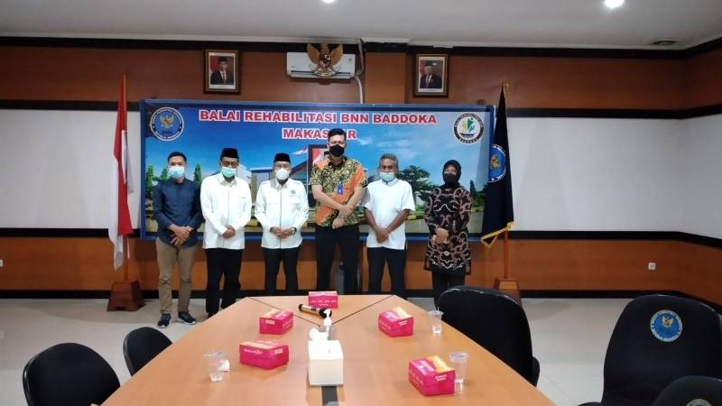 Temui Balai Rehabilitasi BNN, Ganas Annar MUI Sulsel Tawarkan Pencegahan Narkoba Lewat Medsos