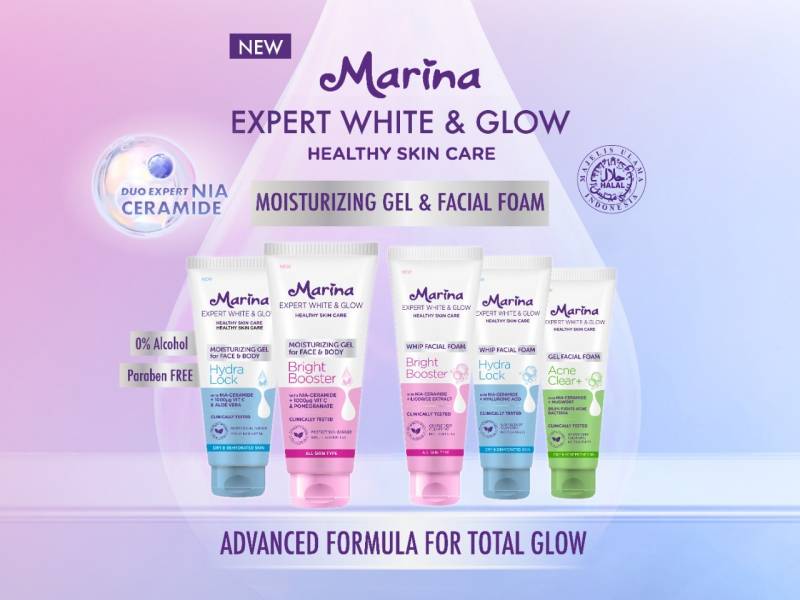 Lindungi Kulit Perempuan Indonesia, Marina Luncurkan Marina Expert White and Glow