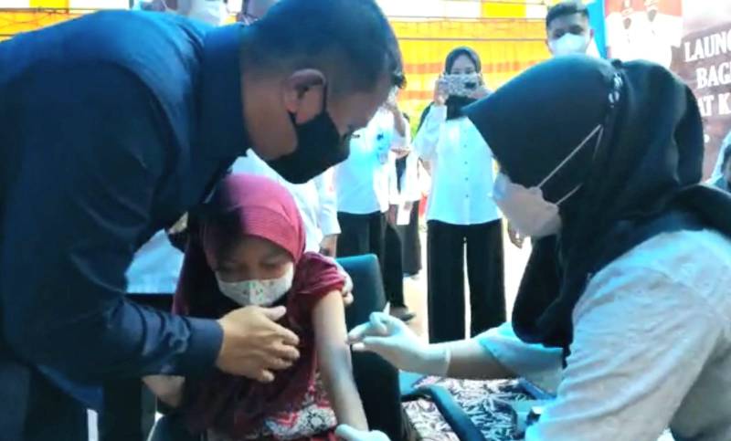 Launching Gebyar Vaksin Anak Usia 6- 11 Tahun, Ini Imbauan Bupati Selayar 