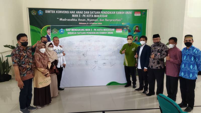 MAN 3-PK Makassar Siap Wujudkan Satuan Pendidikan Ramah Anak