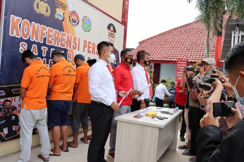 Satnarkoba Polres Gowa Ringkus Lima Pelaku Penyalahgunaan Narkotika