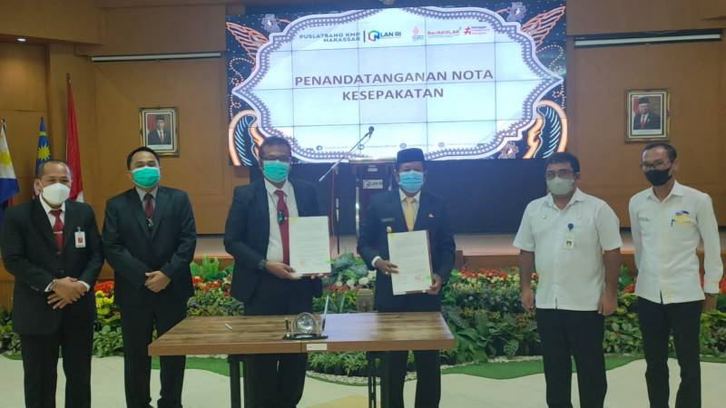 Penguatan Kapasitas Pemerintah, Pemkab Soppeng dan LAN Makassar Teken MoU