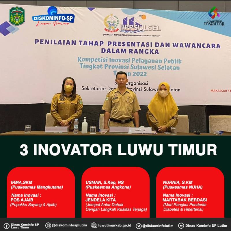 Tiga Inovasi Lutim Lolos Tahap Verifikasi Lapangan